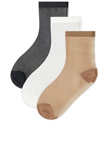 Fancy Mesh Sock 3 Pack