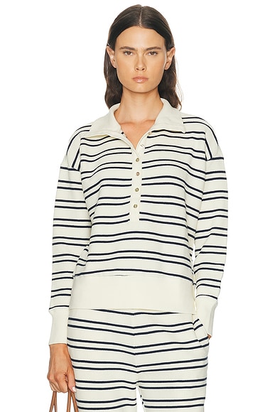 Negative Underwear Waffle Knit Pullover in Sailor