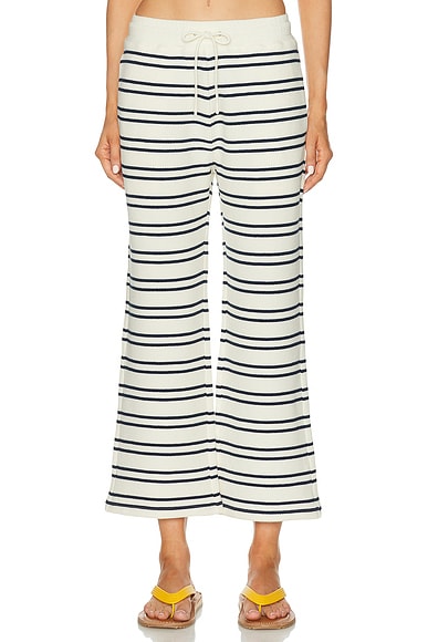 Negative Underwear Waffle Knit Cropped Pant in Sailor