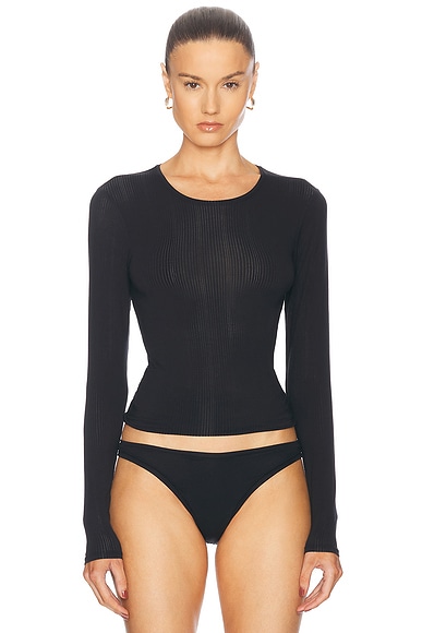 Negative Underwear Whipped Long Sleeve in Black