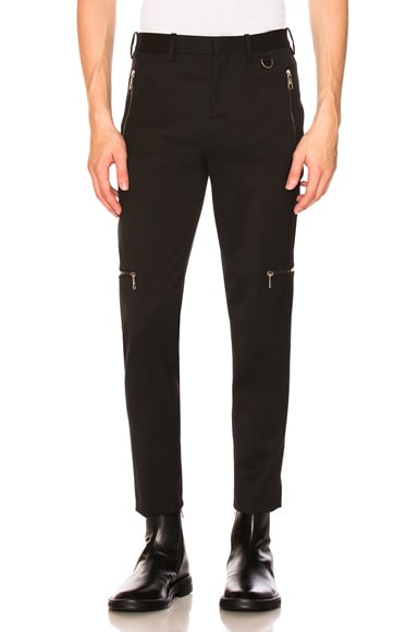 Multi Zip Super Skinny Trousers