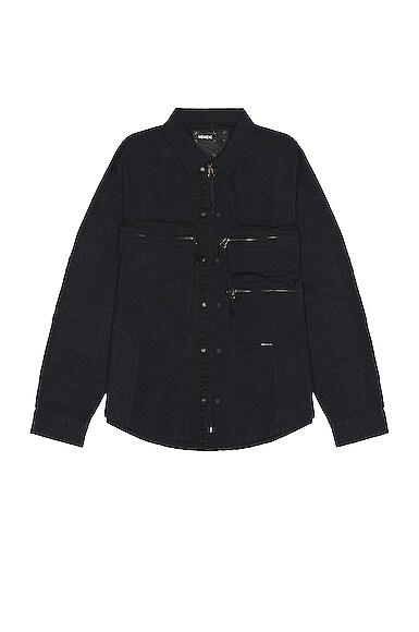 Tats Zipped Parachute Overshirt