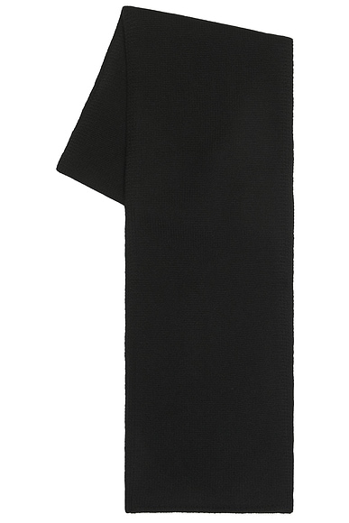 NOUR HAMMOUR Leni Cashmere Scarf in Black