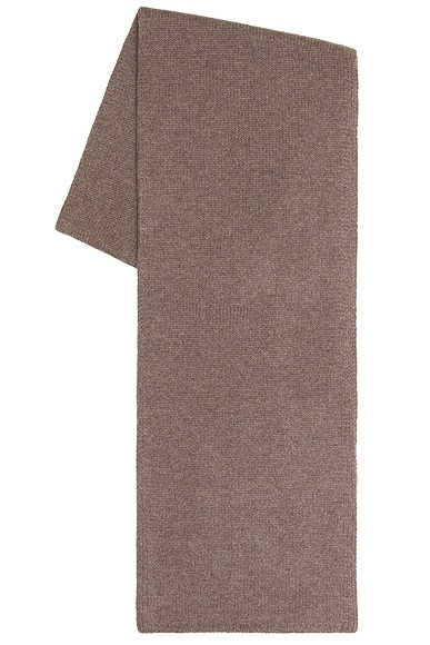 NOUR HAMMOUR Leni Cashmere Scarf in Mink