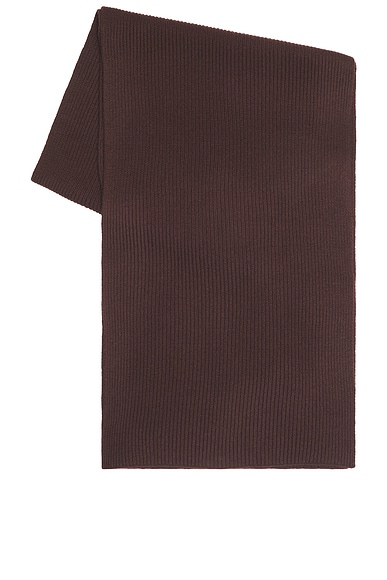 NOUR HAMMOUR Luce Cashmere Scarf in Brown
