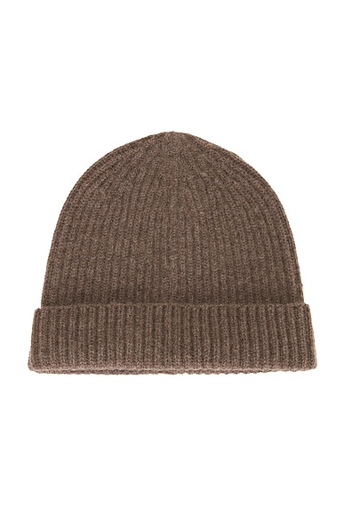 NOUR HAMMOUR Jace Cashmere Hat in Mink