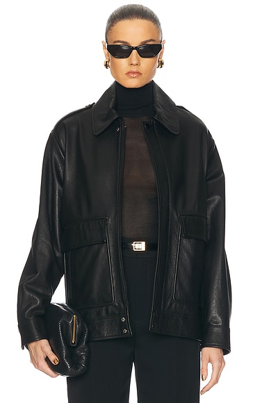 【2024年製 新品】 The Sei FWRD | Black in Jacket Leather Fitted ジャケット・アウター