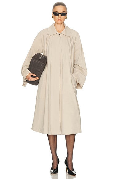 NOUR HAMMOUR Jane Coat in Desert
