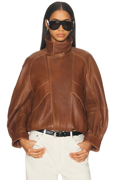 NOUR HAMMOUR Ariste Jacket in Terracotta