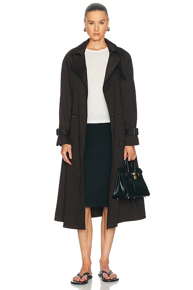 NOUR HAMMOUR Marchand Jacket in Espresso