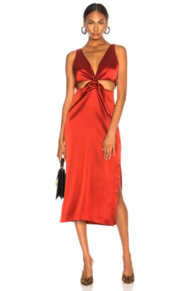 Nanushka red sales dress
