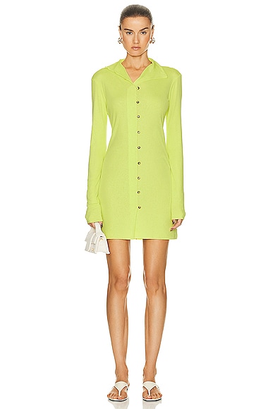 Shop Nanushka Syenna Dress In Lime