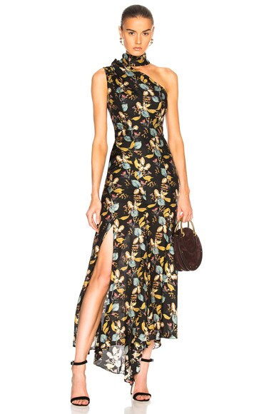 Nicholas ava floral hotsell tie neck maxi