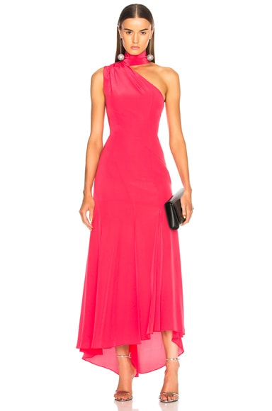 Tie Neck Maxi Dress