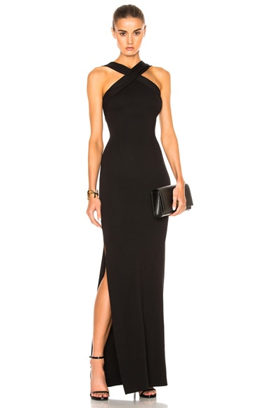 Ponte Cross Front Gown