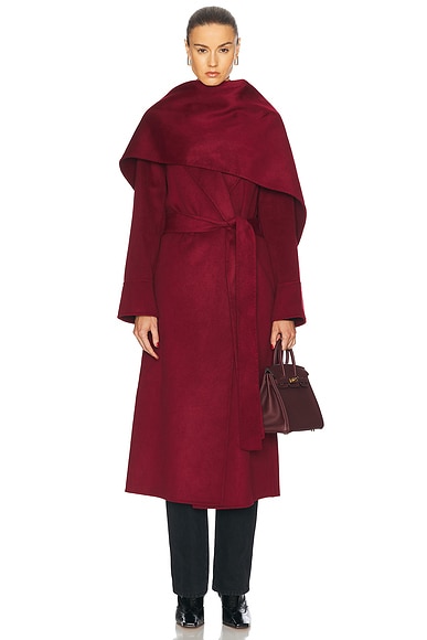 Candice Scarf Double Wool Long Coat