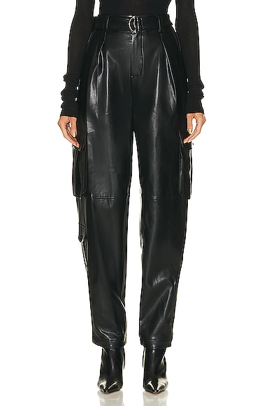 Pippin Vegan Leather Cargo Pant