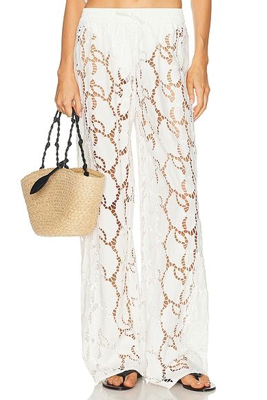 NICHOLAS Sandra Wide Leg Pant in Ivory