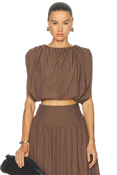 Nadira Cropped Bubble Top