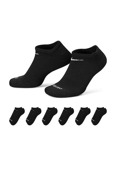 Everyday Plus Cushion Training No Show 6 pair sock set