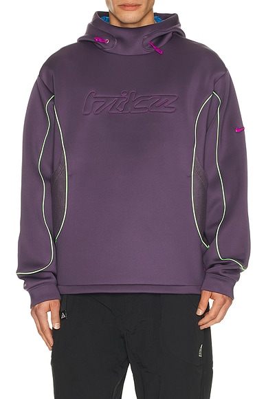 Nike Pullover Hoodie in Dark Raisin, Brilliant Blue, & Vivid Purple
