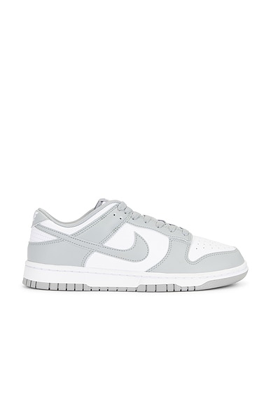 Nike Nike Dunk Low Retro Sneakers in White, Light Smoke Grey, & White