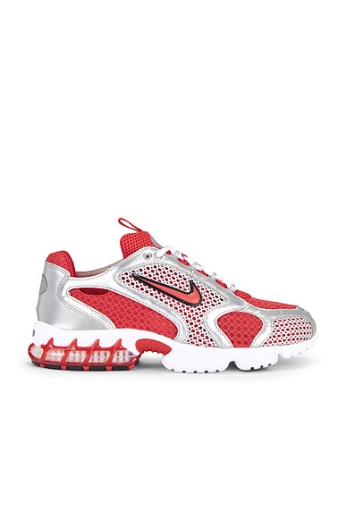 Nike Nike Air Zoom Spiridon Cage 2 in Track Red & White