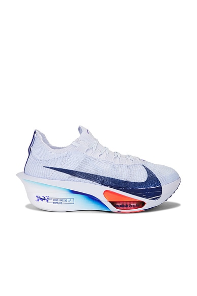 Nike Alphafly 3 in Football Grey, Blue Void, & Ghost