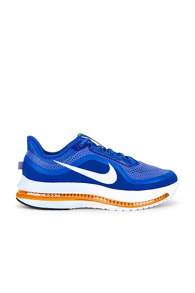 Nike Pegasus Premium in Lapis, White, Total Orange, & Off Noir