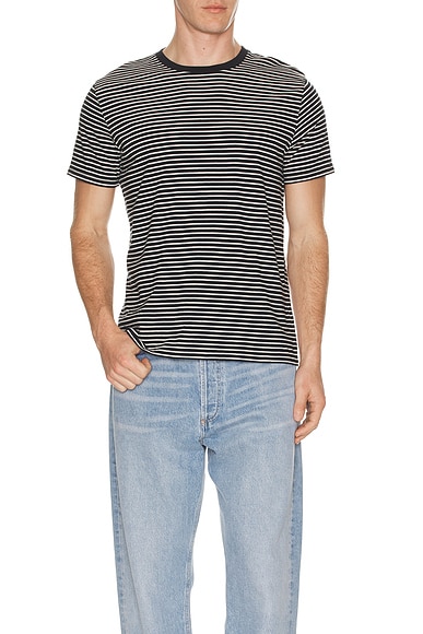 Split Knee Pant in Black