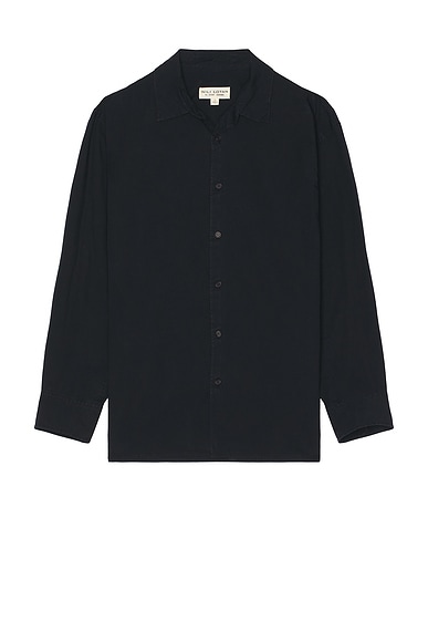 NILI LOTAN Caiden Shirt in Midnight
