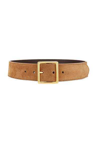 NILI LOTAN Marcela Belt in Martora & Antique Gold Buckle
