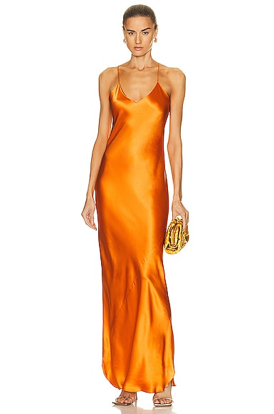 Nili Lotan Cami Silk-satin Gown In Tangier