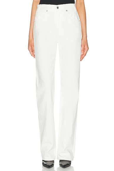 NILI LOTAN Joan Straight Leg in Cream