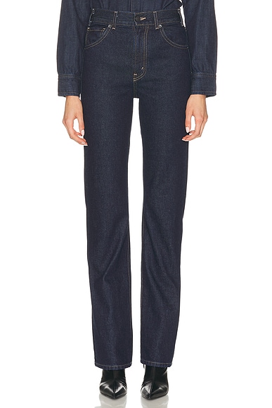 NILI LOTAN Joan Straight Leg in Indigo Rinse
