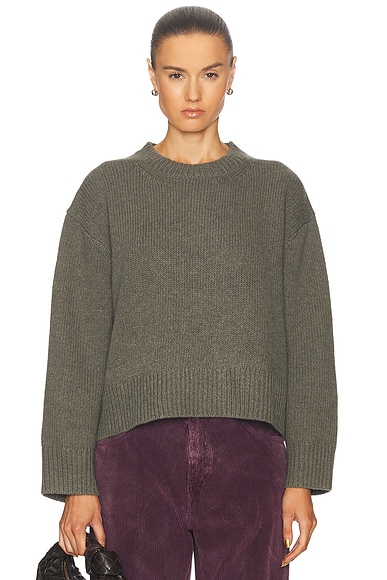 St. Agni Deconstructed Pullover Sweater in Soft Grey | FWRD