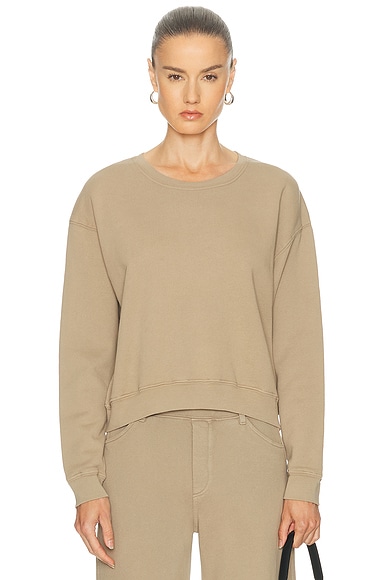 NILI LOTAN Gortana Sweatshirt in Desert Taupe