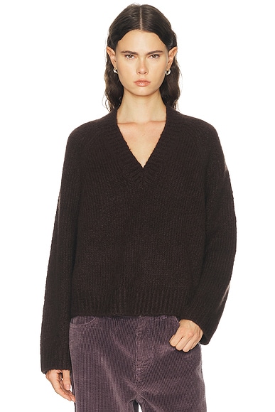 NILI LOTAN Isley Sweater in Dark Cedar
