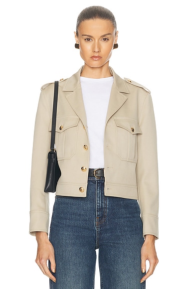 Ganni angela leather jacket hot sale