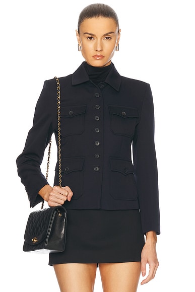 NILI LOTAN Jamison Jacket in Midnight