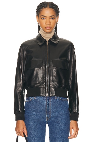 Redley Leather Bomber Jacket