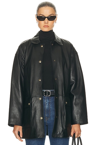 Cordel Leather Coat