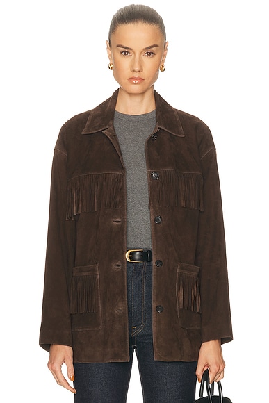 Foudre Fringe Suede Jacket
