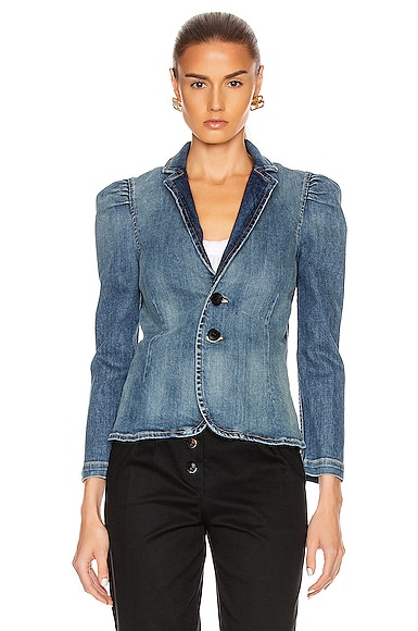 nili lotan denim blazer