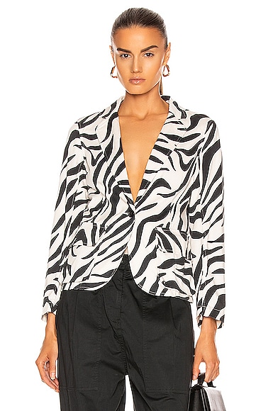 nili lotan addison denim blazer