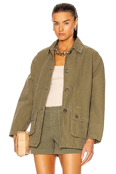 NILI LOTAN Connor Jacket in Uniform Green | FWRD