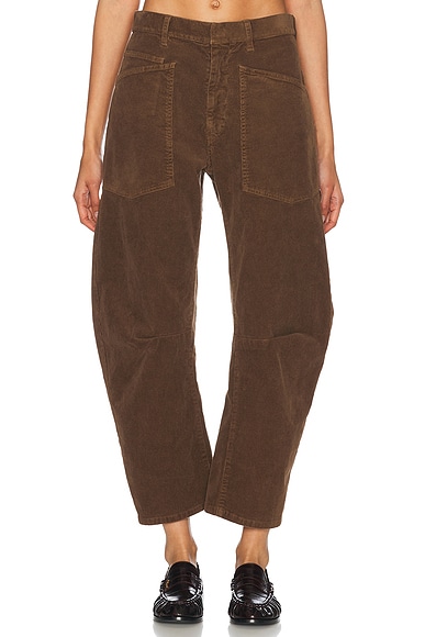 NILI LOTAN Shon Pant in Cigar Brown