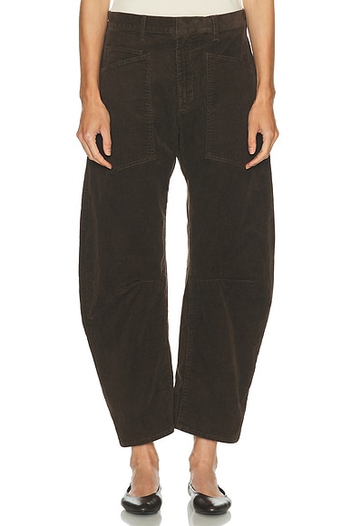 NILI LOTAN Shon Pant in Chocolate Brown
