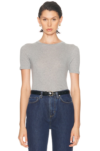 NILI LOTAN Elin Top in Heather Grey