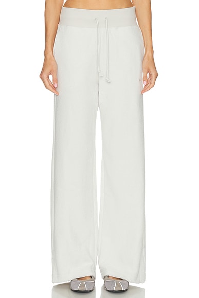 High Waisted Wide Leg Cozy Fleece Pant